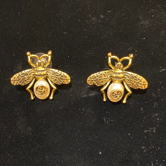 Gucci Gold Bee Earrings - Picture 1 of 3
